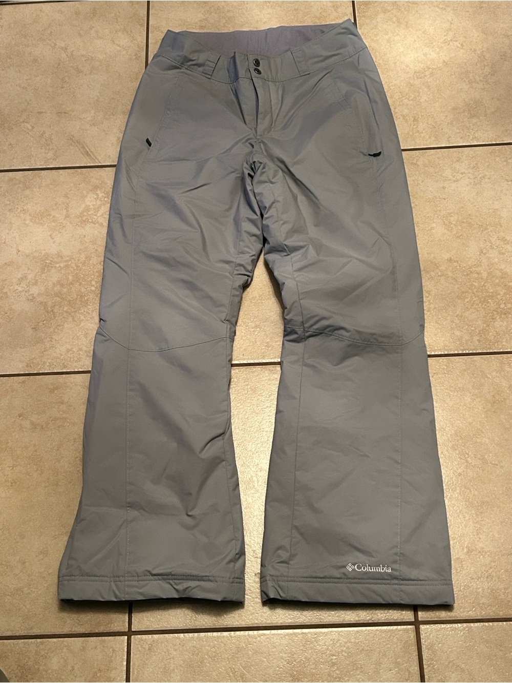 Columbia Men’s Size M Gray Insulated Ski Snowboard Winter Pants Waterproof